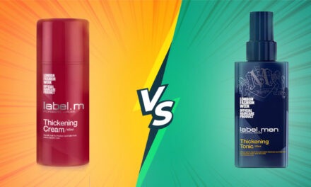The difference between label.men’s thickening tonic and cream